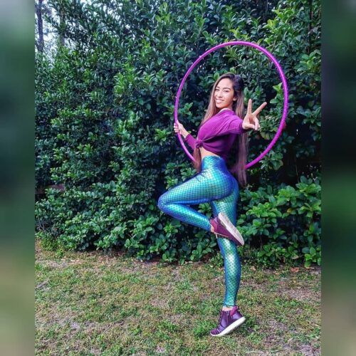 Alternative view of UV Magenta Polypro Hoop