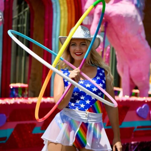 Rainbow Sectional Polypro Hoop