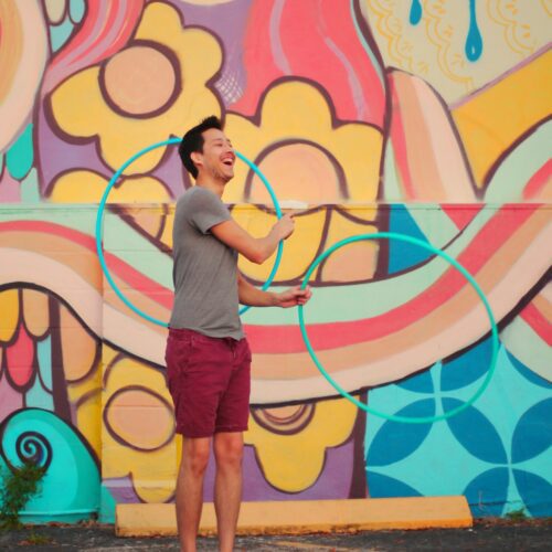 Monochrome Sectional Polypro Hoop