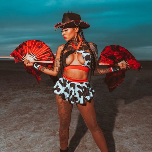 Alternative view of Lavaflow Silk Veil Fans