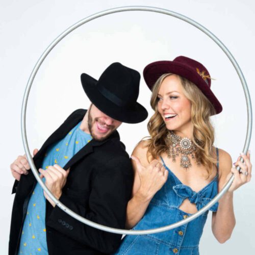 Alternative view of Metallic Silver Polypro Hoop