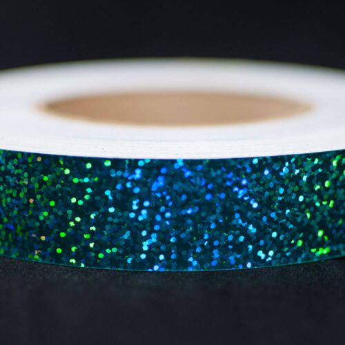 Aquamarine Sequins Metallic Hoop Tape