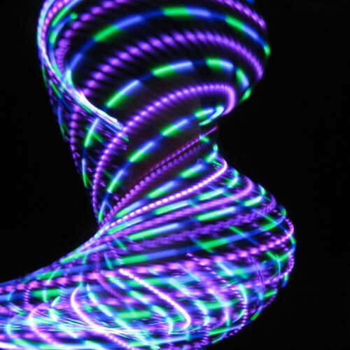 Alternative view of luna LED Hoop