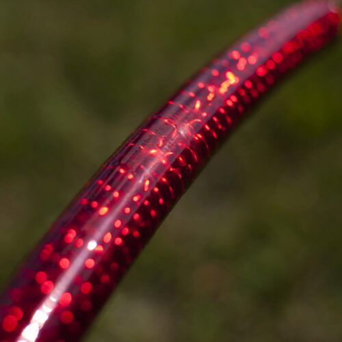 Alternative view of Ruby Red Prismatic Metallic Hoop Tape